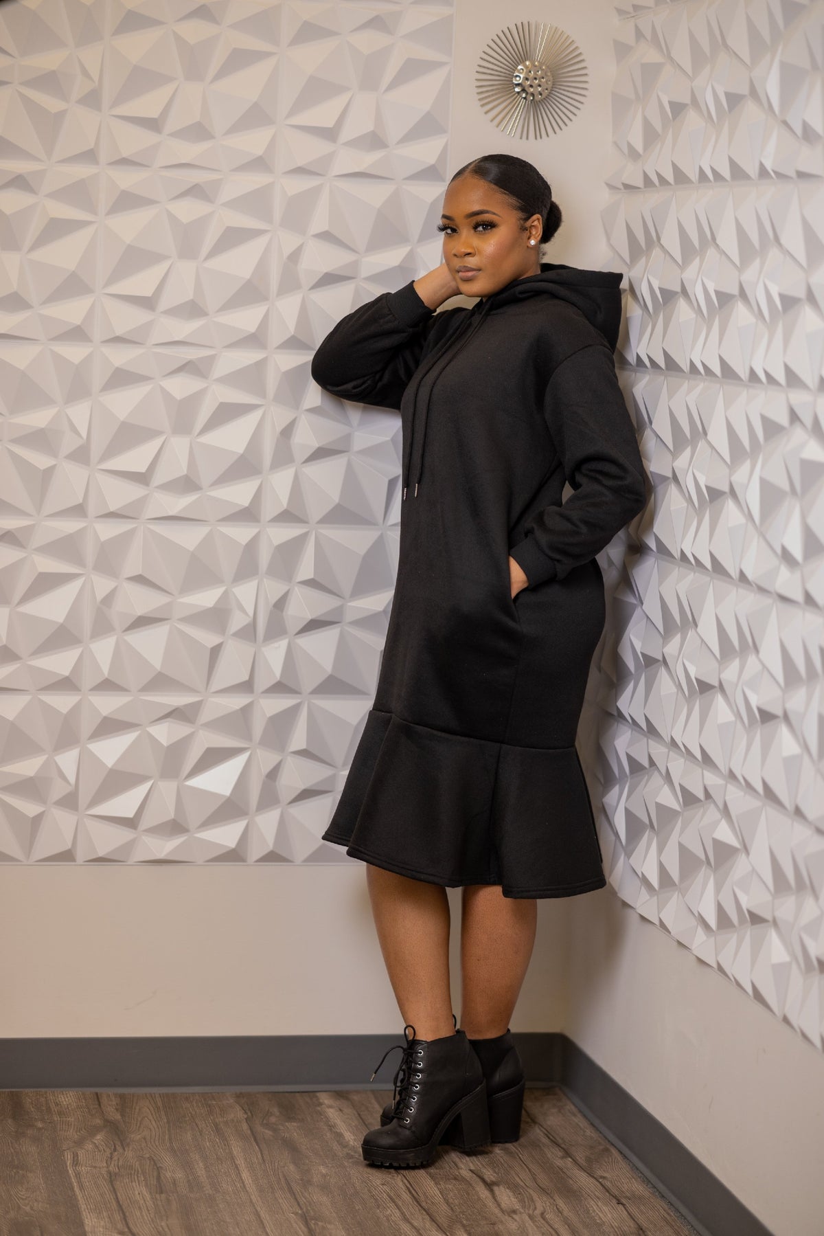 Sultry Hoodie Dress - Noli-Fashion