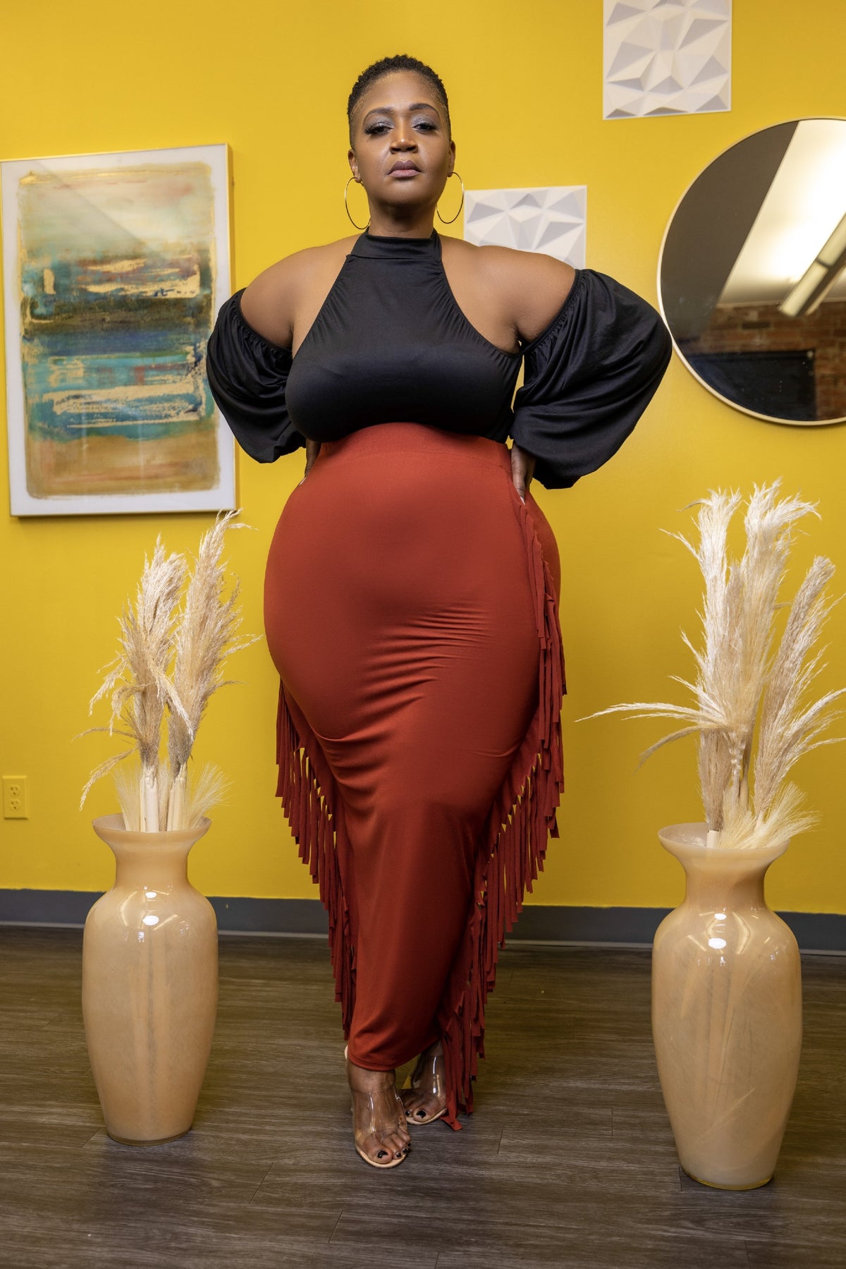 Bella Fringe Maxi Skirt - Noli-Fashion