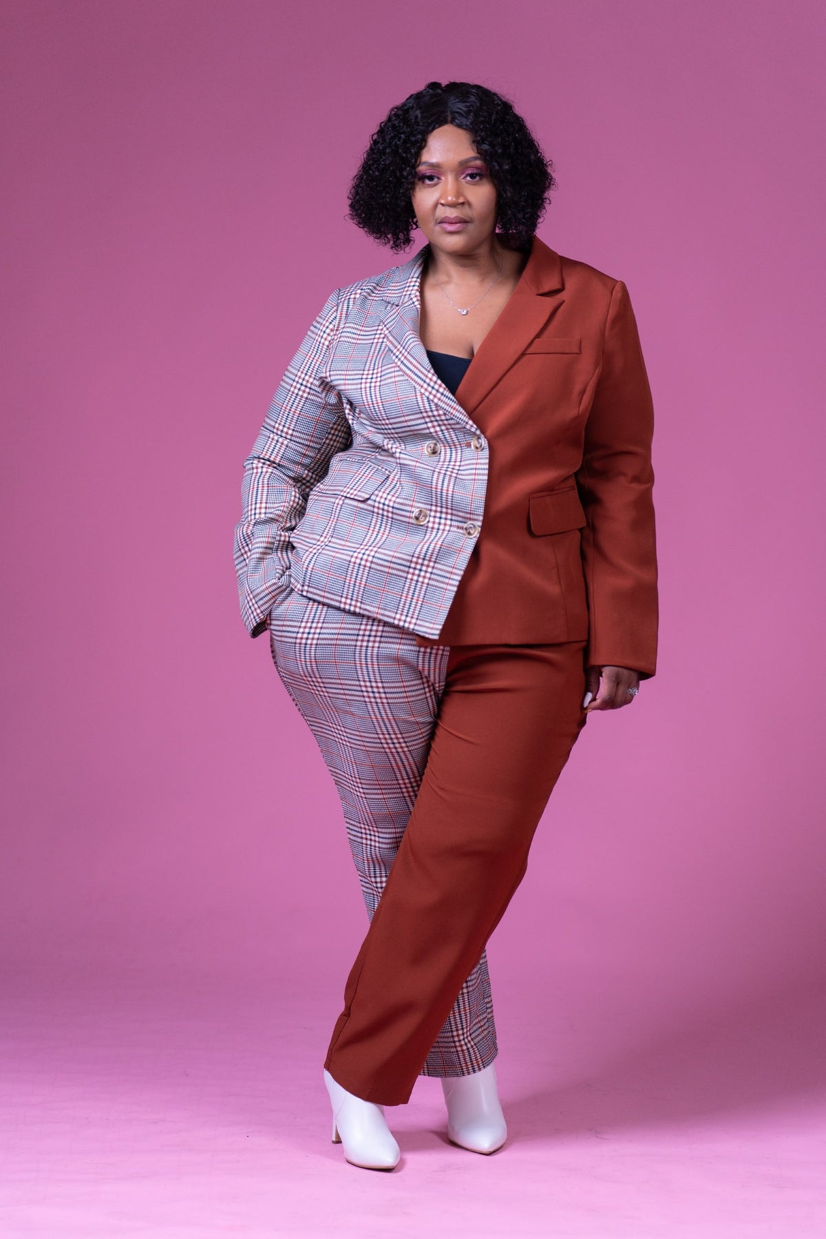 Chocolate Mix Pant Set - Noli-Fashion