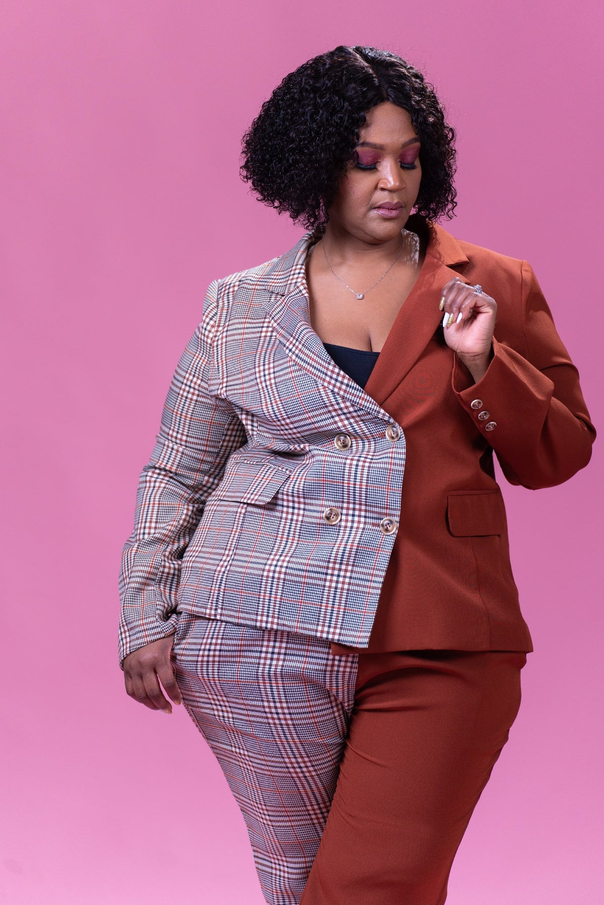 Chocolate Mix Pant Set - Noli-Fashion
