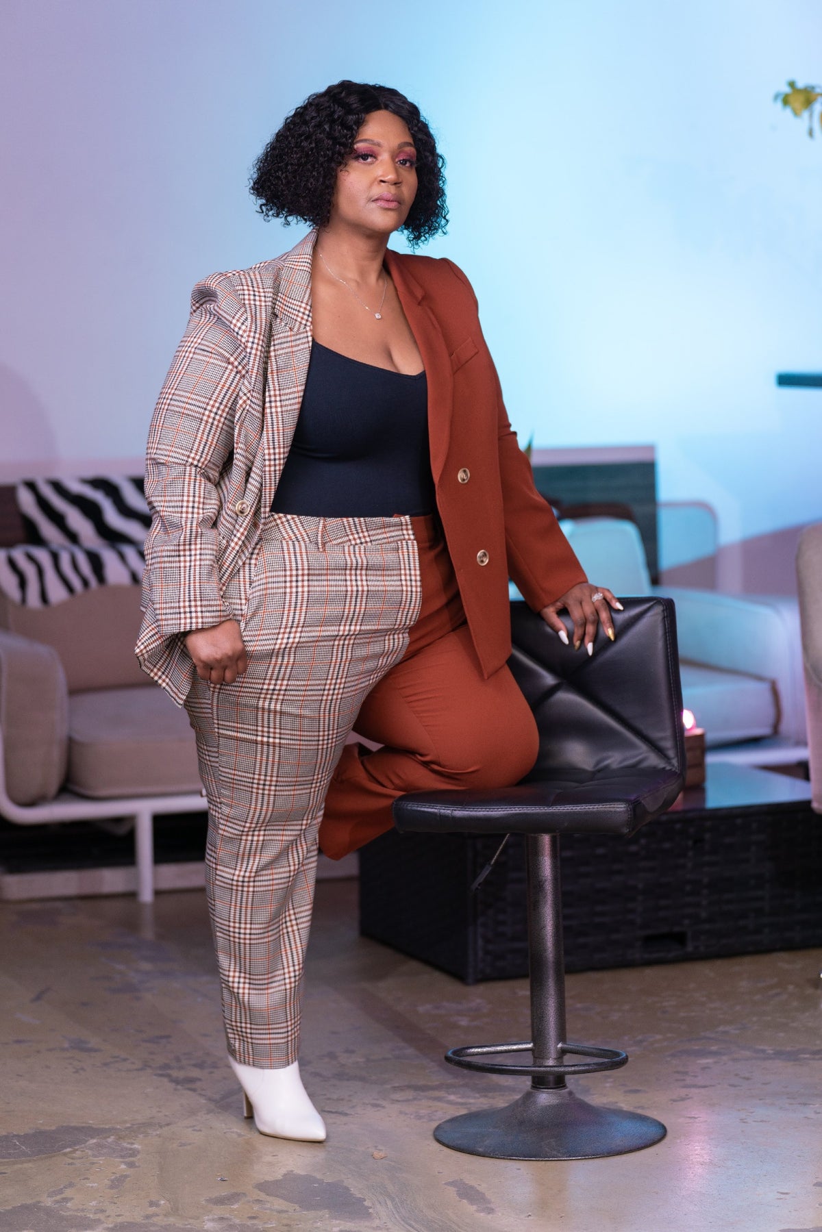 Chocolate Mix Pant Set - Noli-Fashion