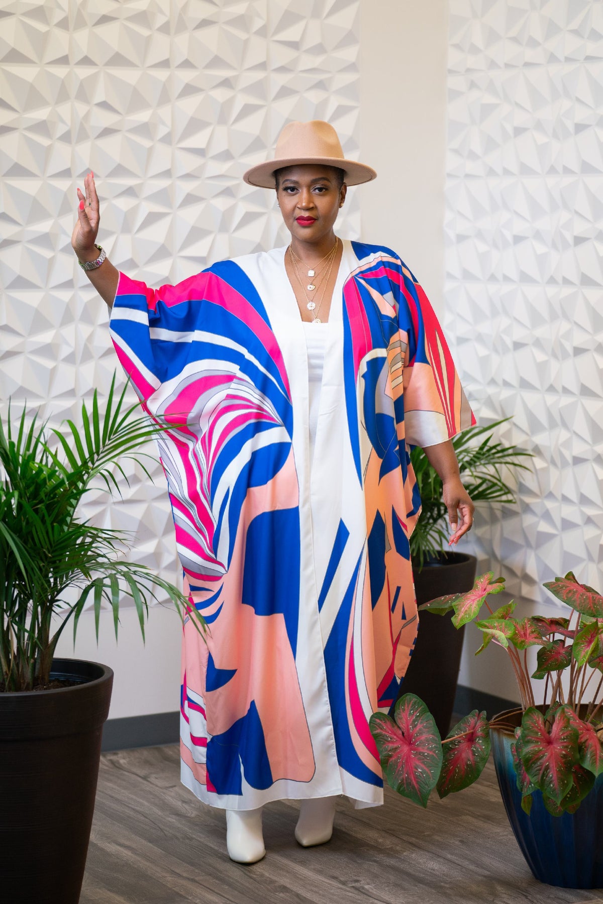 Blue Hues Kaftan - Noli-Fashion