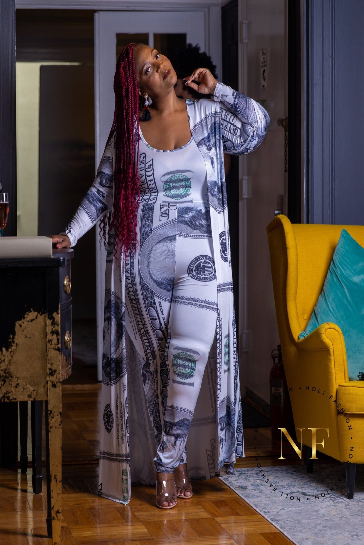 Get Money Duster Set (Plus Size) - Noli-Fashion